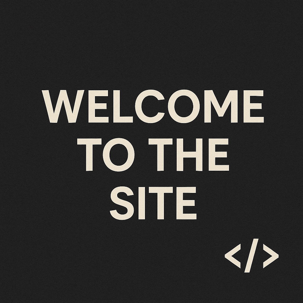 Bem vindo ao meu site!